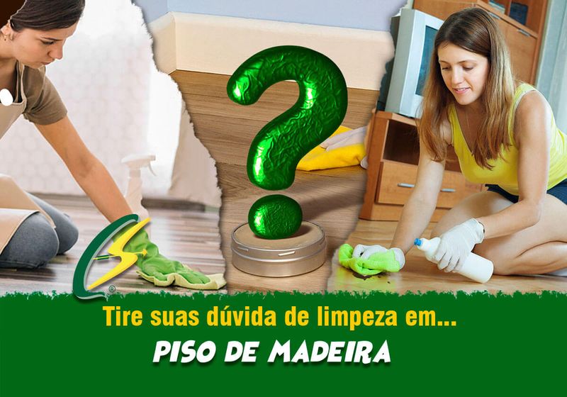 como limpar piso de madeira